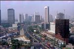 Jakarta - Looking south from the Mandarin Oriental Hotel (1995)